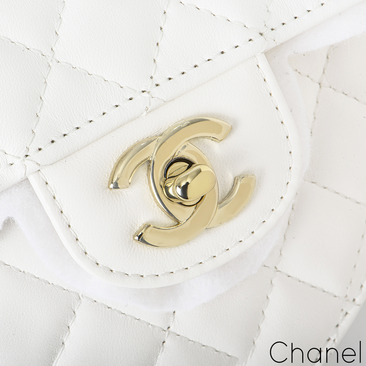 Chanel White Heart Bag